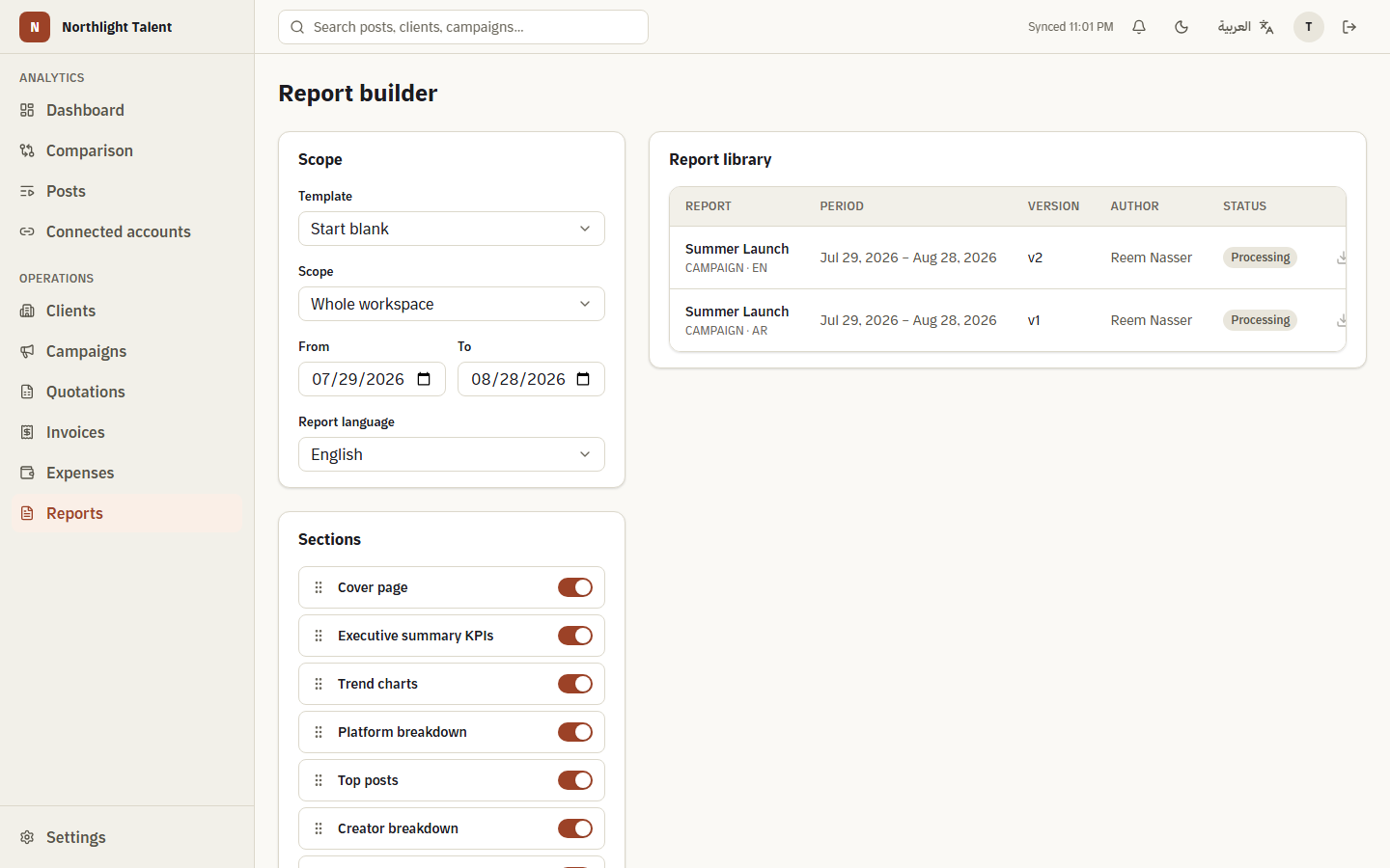 Reports your clients actually open